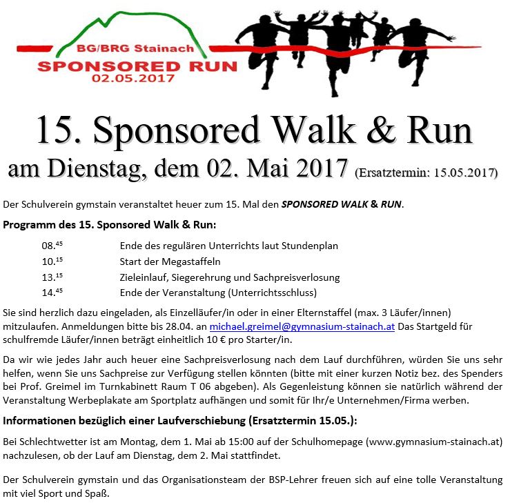 sposored run 2017